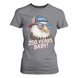 250th Anniversary USA 250 Years Baby Bald Eagle T Shirt For Women TS11 Charcoal Print Your Wear