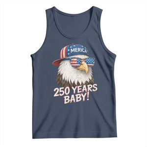 250th Anniversary USA 250 Years Baby Bald Eagle Tank Top TS11 Navy Print Your Wear