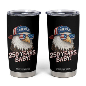 250th Anniversary USA 250 Years Baby Bald Eagle Tumbler Cup TS11 Black Print Your Wear
