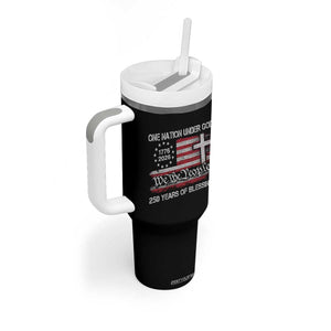 One Nation Under God 250 Years Of Blessing Tumbler With Handle 250th Faith Anniversary USA TS11 Print Your Wear