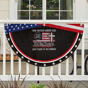 One Nation Under God 250 Years Of Blessing Patriotic Fan Flag 250th Faith Anniversary USA TS11 2pcs pack Classic Black Print Your Wear