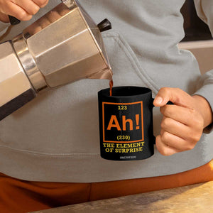 Ah The Element Of Surprise Coffee Mug Chemistry Science Humor Retro Periodic Table TS11 Print Your Wear