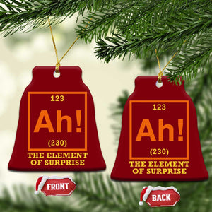 Ah The Element Of Surprise Ceramic Ornament Chemistry Science Humor Retro Periodic Table TS11 Print Your Wear