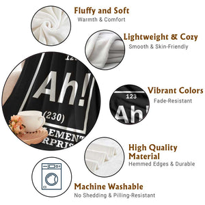 Ah The Element Of Surprise Throw Blanket Funny Chemistry Science Pun TS11 Print Your Wear
