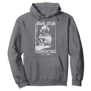Black Death European Tour Hoodie Plague Rat Medieval History Skull Gothic TS11 Charcoal Print Your Wear