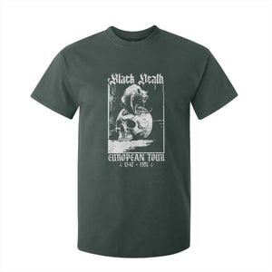 Black Death European Tour T Shirt For Kid Plague Rat Medieval History Skull Gothic TS11 Dark Forest Green Print Your Wear