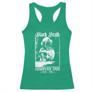 Black Death European Tour Racerback Tank Top Plague Rat Medieval History Skull Gothic TS11 Irish Green Print Your Wear