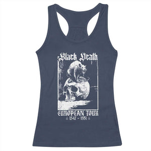 Black Death European Tour Racerback Tank Top Plague Rat Medieval History Skull Gothic TS11 Navy Print Your Wear