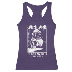 Black Death European Tour Racerback Tank Top Plague Rat Medieval History Skull Gothic TS11 Purple Print Your Wear