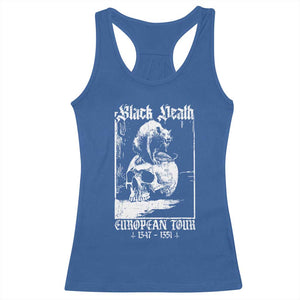 Black Death European Tour Racerback Tank Top Plague Rat Medieval History Skull Gothic TS11 Royal Blue Print Your Wear