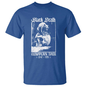 Black Death European Tour T Shirt Plague Rat Medieval History Skull Gothic TS11 Royal Blue Print Your Wear