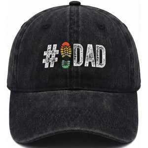 Funny Number Stepdad Bonus Dad Father's Day Washed Cotton Baseball Cap TS11 Print Your Wear