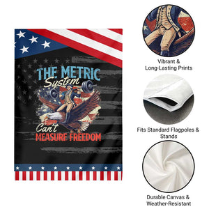 Funny The Metric System Can't Measure Freedom 4th Of July Patriotic Garden Flag TS11 Print Your Wear