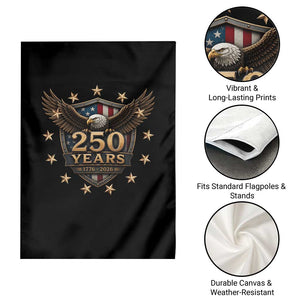 250th Anniversary USA Bald Eagle Garden Flag 250 Years 4th of July 1776 2026