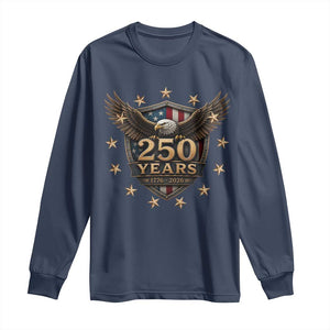 250th Anniversary USA Bald Eagle Long Sleeve Shirt 250 Years 4th of July 1776 2026