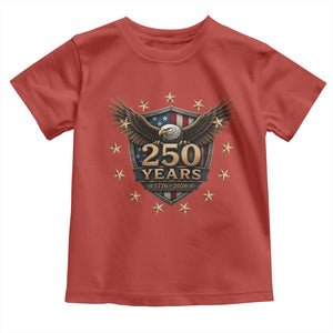 250th Anniversary USA Bald Eagle Toddler T Shirt 250 Years 4th of July 1776 2026