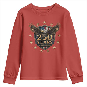 250th Anniversary USA Bald Eagle Youth Sweatshirt 250 Years 4th of July 1776 2026