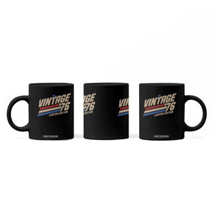 50th Birthday Coffee Mug Vintage 1976 50 Years Old Birthday USA Stripes TS11 Print Your Wear