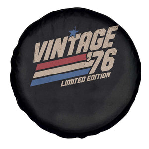 50th Birthday Spare Tire Cover Vintage 1976 50 Years Old Birthday USA Stripes