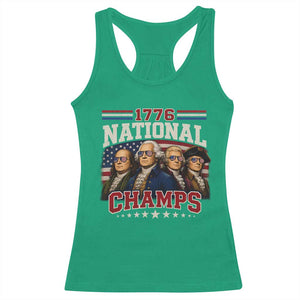 1776 National Champs Founding Father Racerback Tank Top Funny 4th of July Patriotic