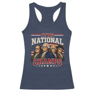 1776 National Champs Founding Father Racerback Tank Top Funny 4th of July Patriotic