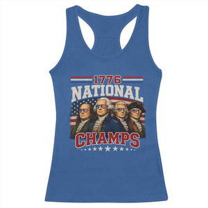 1776 National Champs Founding Father Racerback Tank Top Funny 4th of July Patriotic