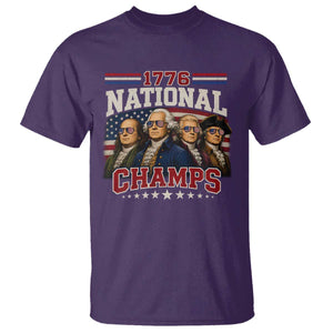 1776 National Champs Founding Father T Shirt Funny 4th of July Patriotic