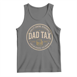 Dad Tax Control Department Tank Top Funny Father Snack Checker TS11 Black Heather Print Your Wear
