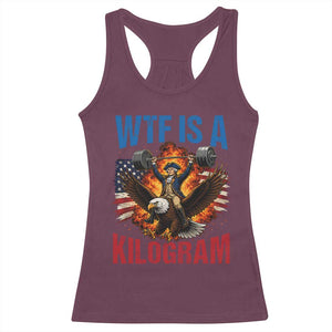 WTF Is A Kilogram Racerback Tank Top Funny George Washington 4th of July Gym Workout