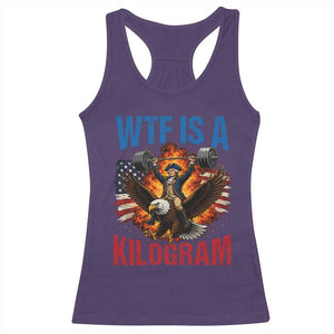WTF Is A Kilogram Racerback Tank Top Funny George Washington 4th of July Gym Workout
