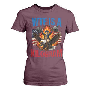 WTF Is A Kilogram T Shirt For Women Funny George Washington 4th of July Gym Workout