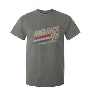 250th Anniversary USA America 76 T Shirt For Kid 250 Years Of Freedom 1776 2026 Retro TS11 Military Green Print Your Wear