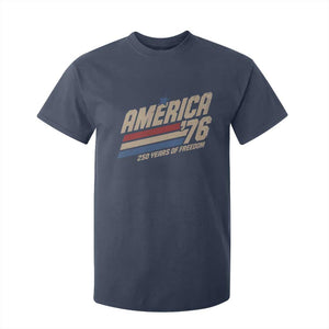 250th Anniversary USA America 76 T Shirt For Kid 250 Years Of Freedom 1776 2026 Retro TS11 Navy Print Your Wear