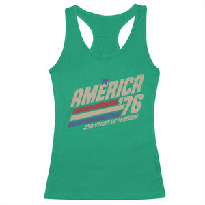 250th Anniversary USA America 76 Racerback Tank Top 250 Years Of Freedom 1776 2026 Retro TS11 Irish Green Print Your Wear