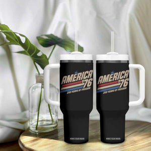 250th Anniversary USA America 76 Tumbler With Handle 250 Years Of Freedom 1776 2026 Retro
