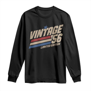 70th Birthday Long Sleeve Shirt Vintage 1956 70 Years Old Birthday USA Stripes