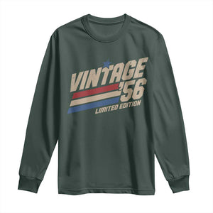 70th Birthday Long Sleeve Shirt Vintage 1956 70 Years Old Birthday USA Stripes