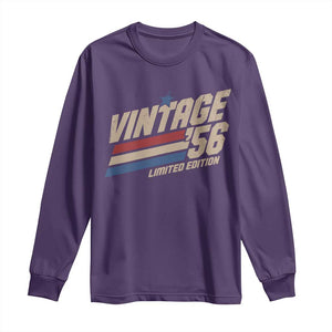 70th Birthday Long Sleeve Shirt Vintage 1956 70 Years Old Birthday USA Stripes