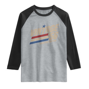 70th Birthday Raglan Shirt Vintage 1956 70 Years Old Birthday USA Stripes