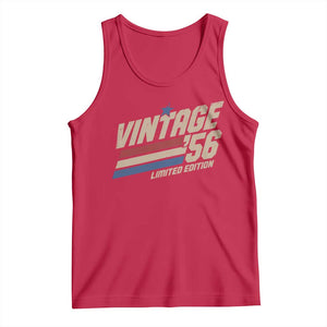 70th Birthday Tank Top Vintage 1956 70 Years Old Birthday USA Stripes