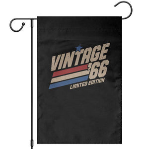 60th Birthday Garden Flag Vintage 1966 60 Years Old Birthday USA Stripes