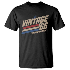 60th Birthday T Shirt Vintage 1966 60 Years Old Birthday USA Stripes
