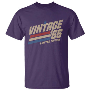 60th Birthday T Shirt Vintage 1966 60 Years Old Birthday USA Stripes