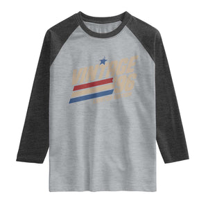 30th Birthday Raglan Shirt Vintage 1996 30 Years Old Birthday USA Stripes