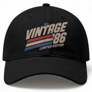 40th Birthday Baseball Cap Vintage 1986 40 Years Old Birthday USA Stripes TS11 Print Your Wear