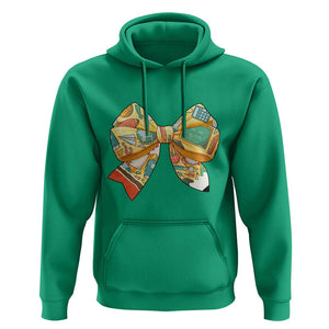 Funny Back To School Hoodie Cute Coquettes School Supplies Bow First Day TS11 Irish Green Print Your Wear