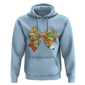 Funny Back To School Hoodie Cute Coquettes School Supplies Bow First Day TS11 Light Blue Print Your Wear