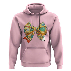 Funny Back To School Hoodie Cute Coquettes School Supplies Bow First Day TS11 Light Pink Print Your Wear