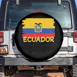 Ecuadorian Heritage Brushstroke Ecuador Flag Graphic Spare Tire Cover