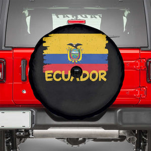 Ecuadorian Heritage Brushstroke Ecuador Flag Graphic Spare Tire Cover